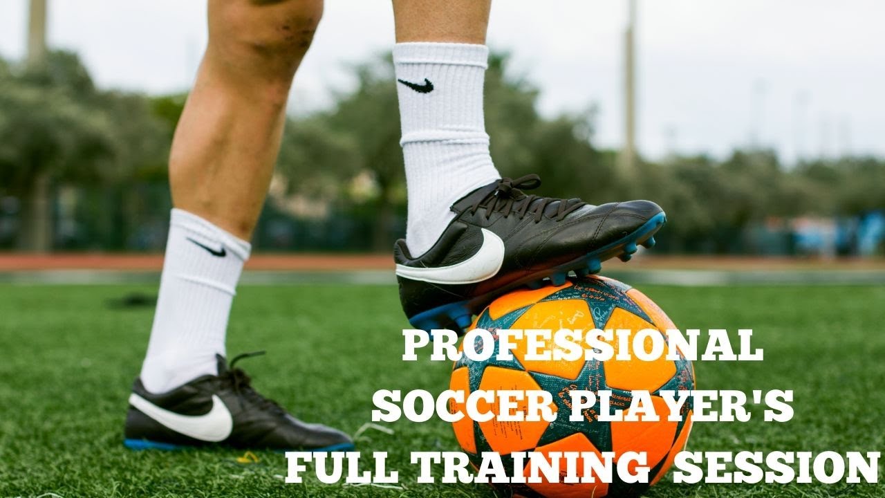 Professional Soccer Players' Full Technical Training Session