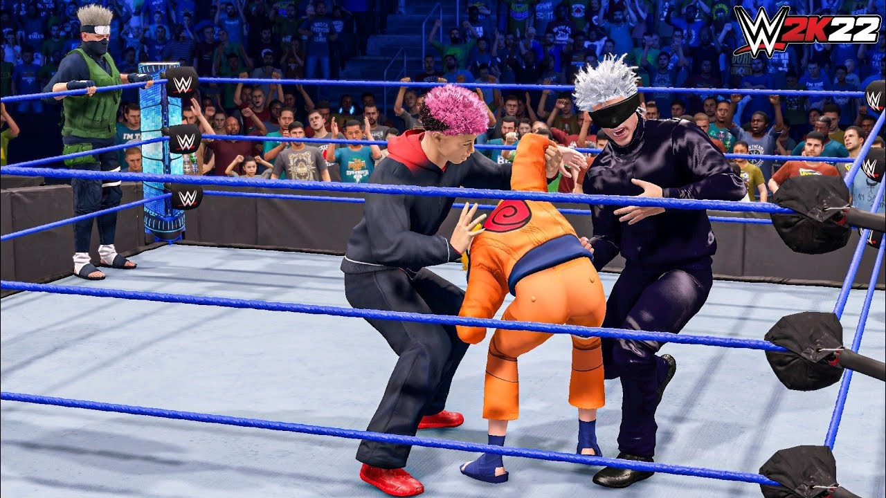 WWE 2K22 -  Gojo and Itadori vs Naruto and Kakashi - Tag Team