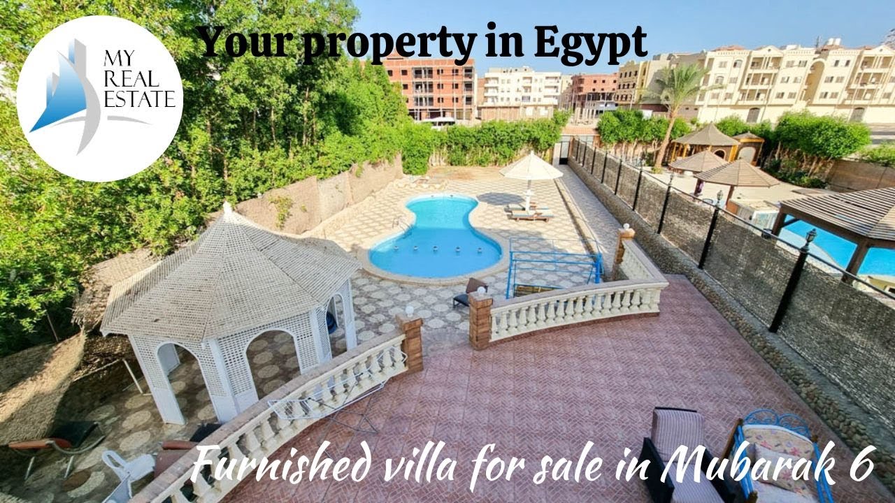 Furnished villa for sale in Mubarak 6, Hurghada, Red Sea, Egypt