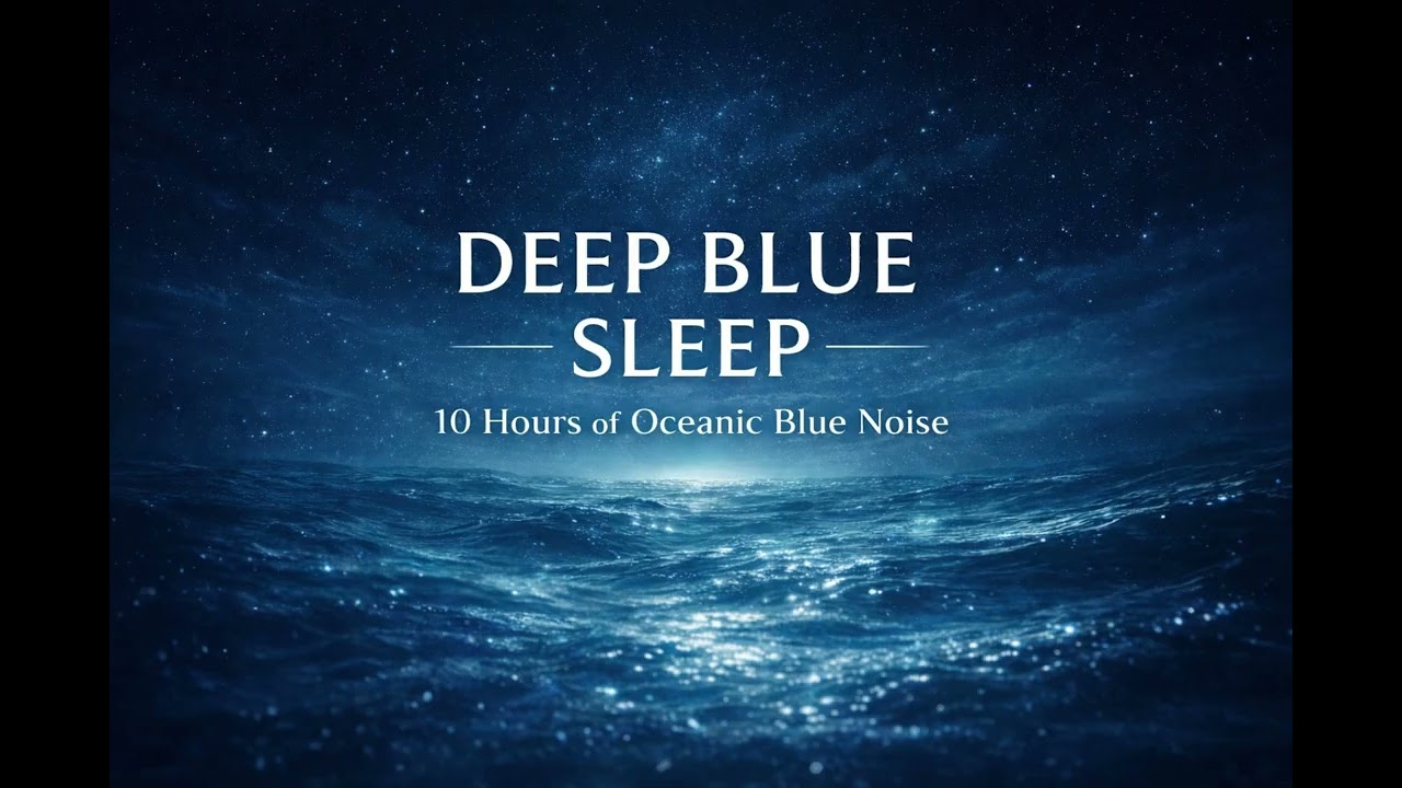 Deep Blue Sleep 🌊 | 10 Hours of Oceanic Blue Noise for Deep, Uninterrupted Sleep