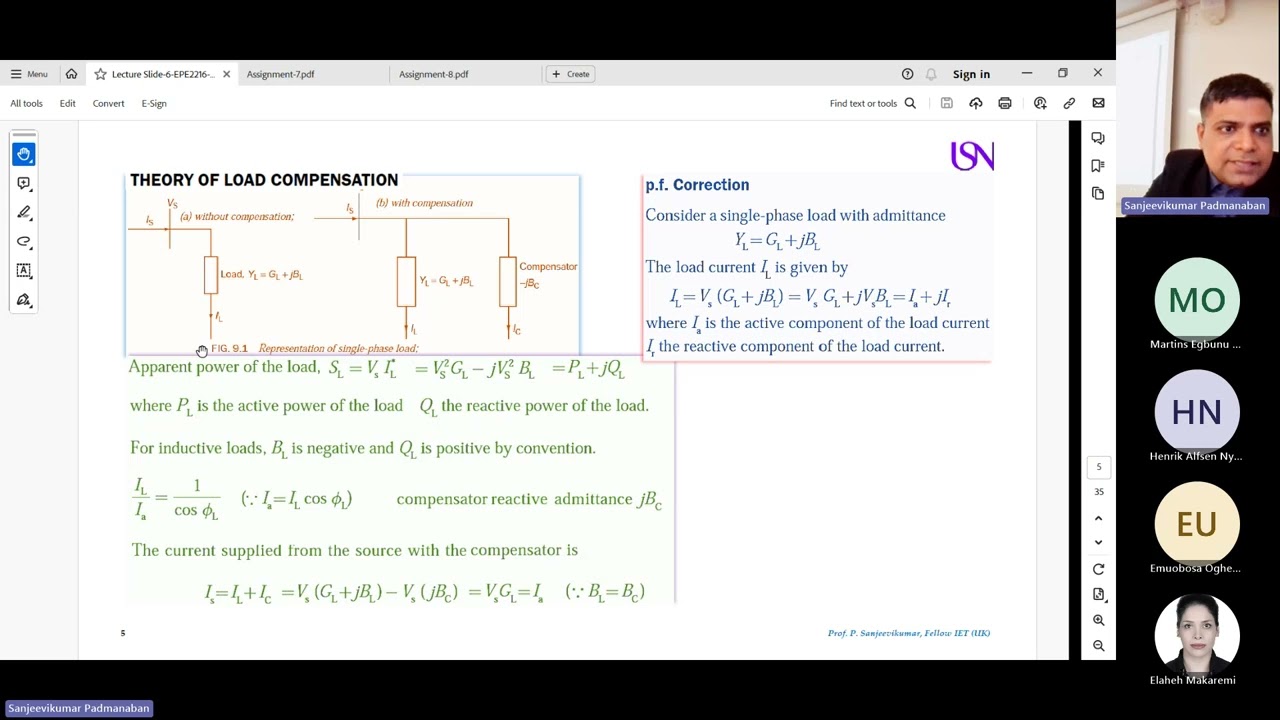 Lecture 5 - Power System Operation and Control