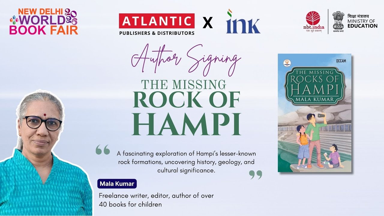 Author Signing at New Delhi World Book Fair 2026 | Mala Kumar | The Missing Rocks of Hampi