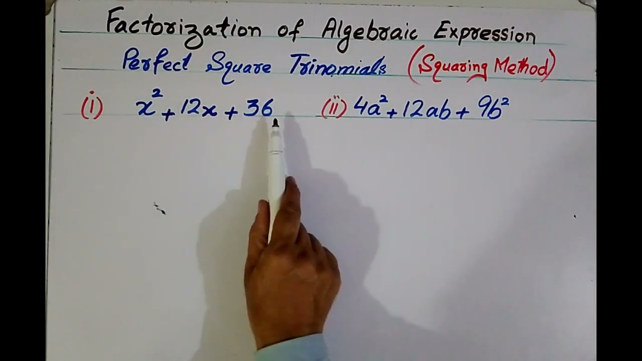 Factorize Perfect Square Trinomials Easily! || Factoring Perfect Square Trinomials