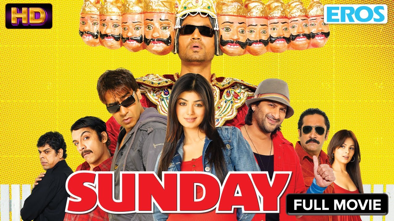 Sunday | Ajay Devgn, Ayesha Takia, Arshad Warsi | Hindi Thriller Comedy Full Movie | (HD)