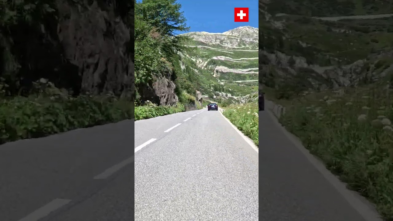 This Swiss road looks unreal... Welcome to Gotthard Pass! 🇨🇭🔥