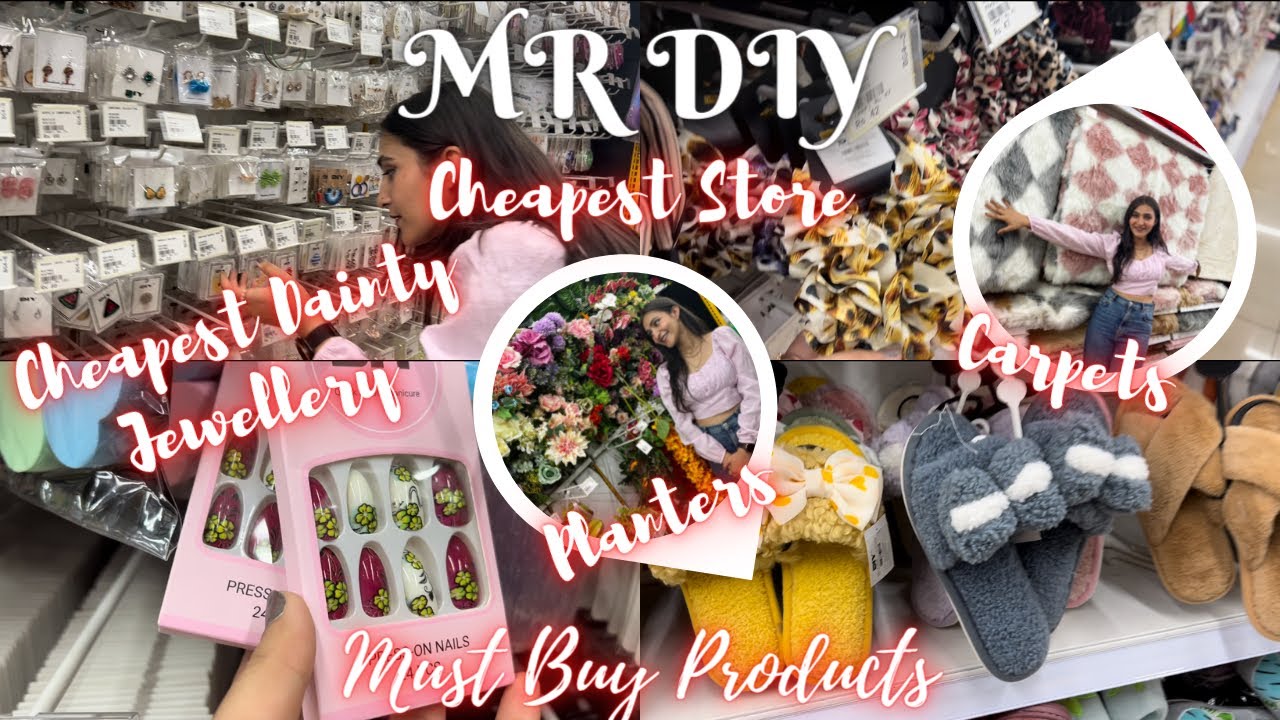MR DIY VLOG || Must buy from Mr DIY|Dainty jewellery starts only 30/- || Planters , mats , mirrors