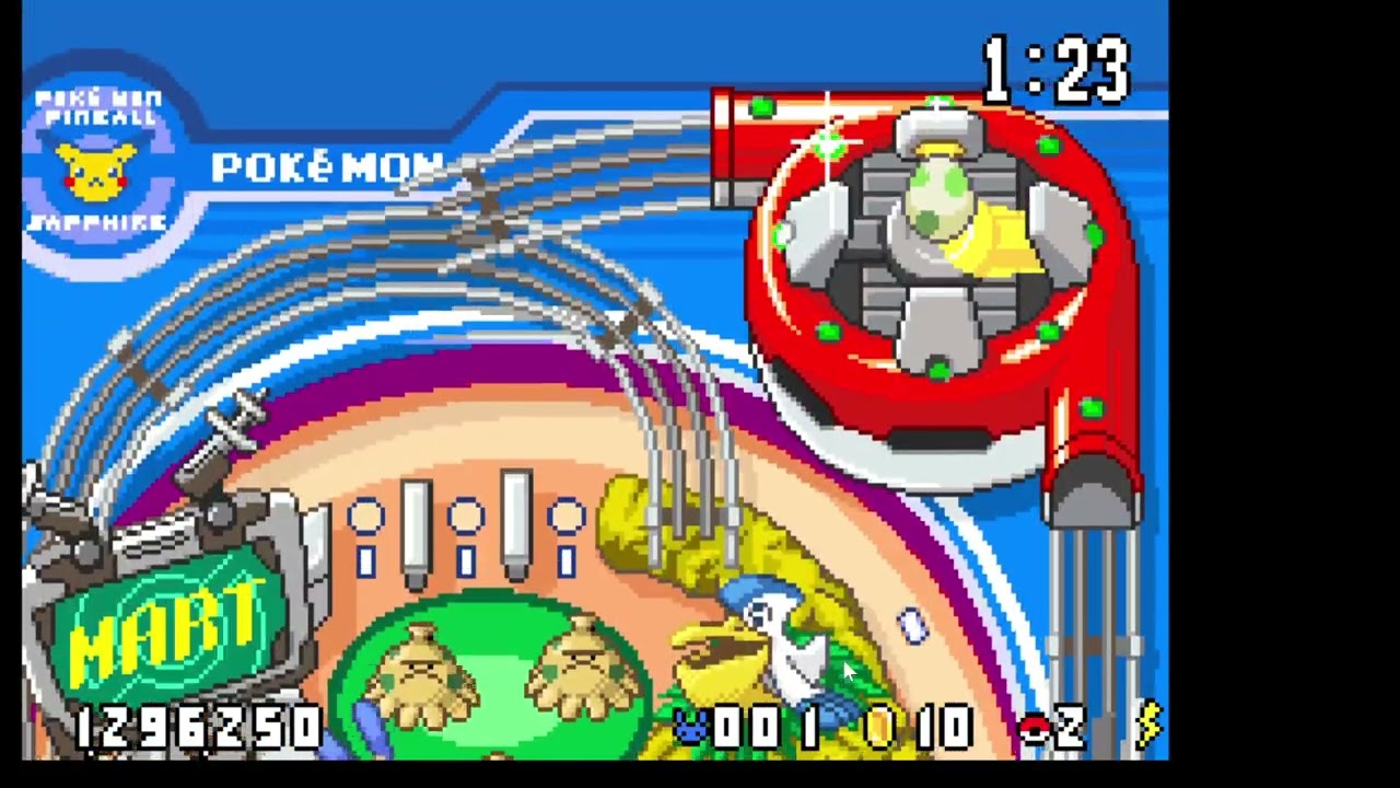 Pokemon Pinball Ruby & Sappahire - catching Cacnea!
