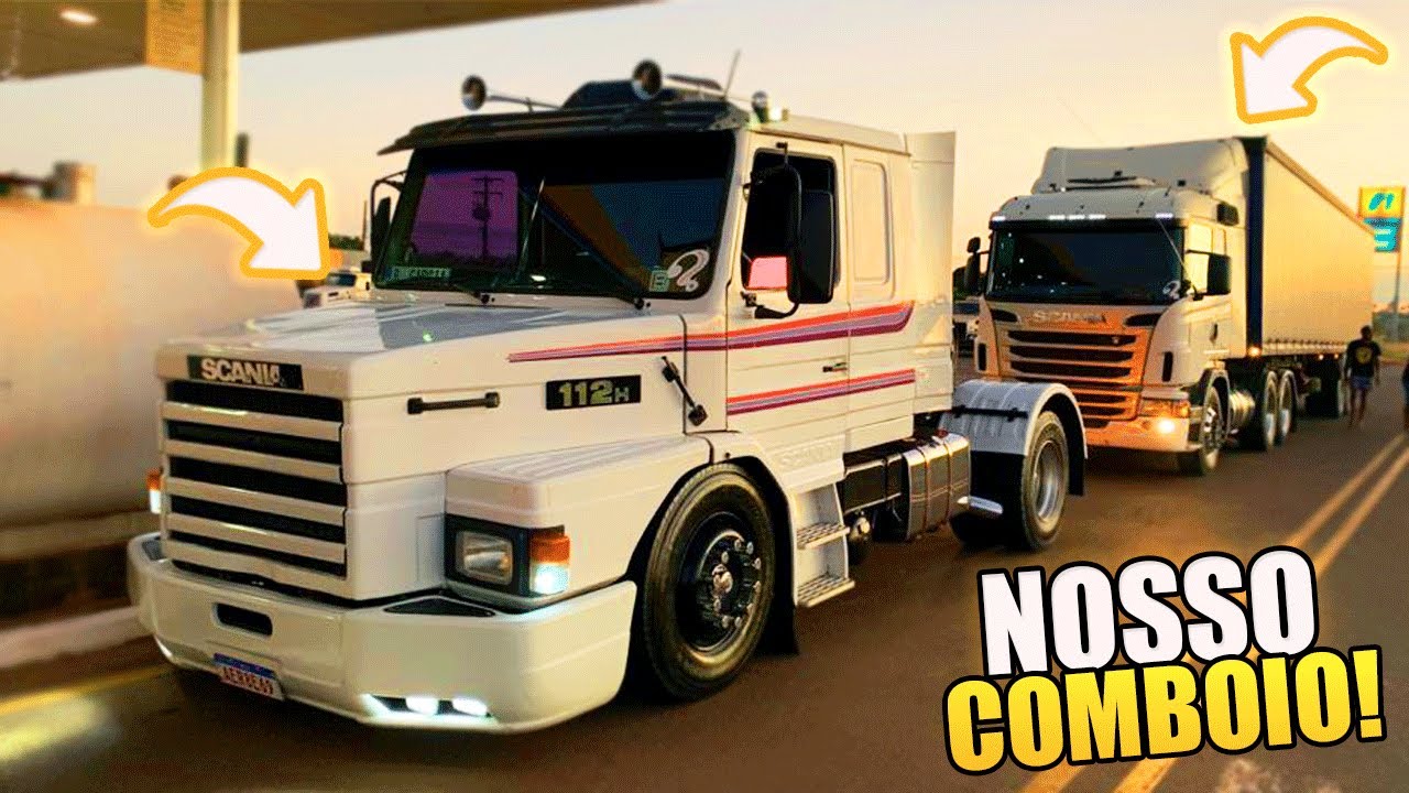 PRIMEIRA VIAGEM NO COMBOIO 😍 JUNTAMOS VÁRIOS CAMINHÕES!