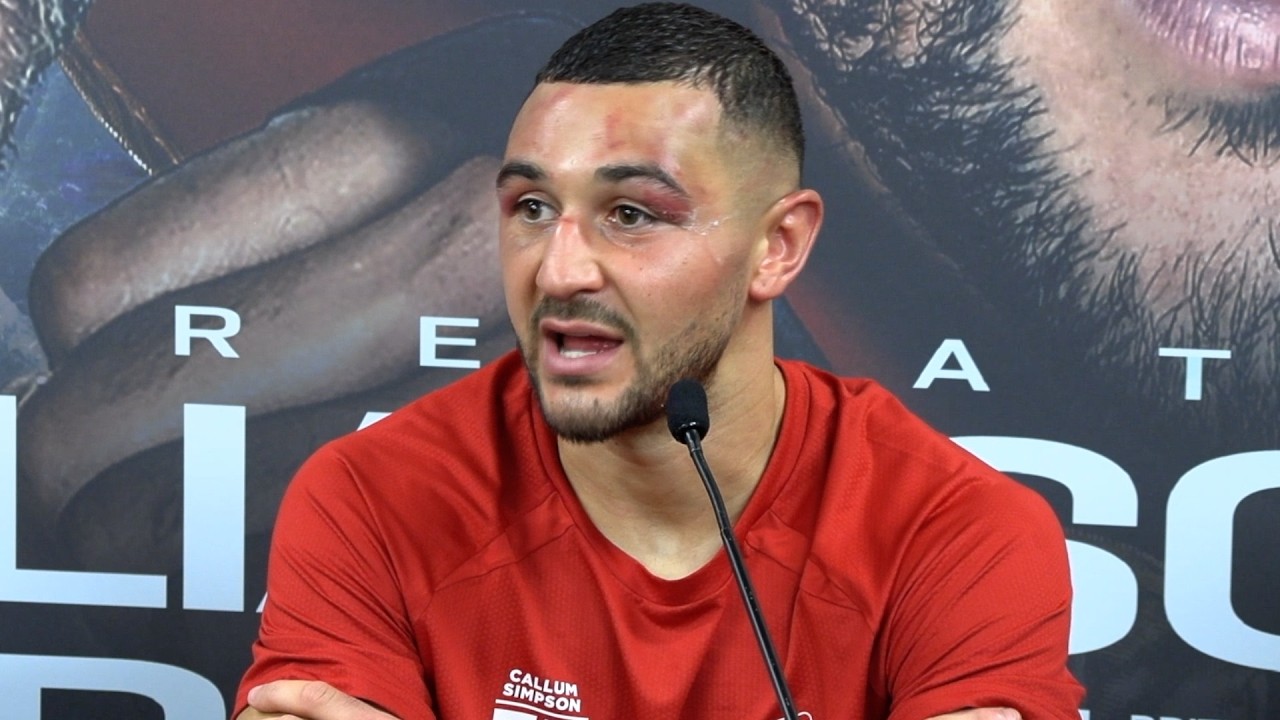CALLUM SIMPSON FULL POST FIGHT PRESS CONFERENCE AFTER TROY WILLIAMSON WIN | DAZN & BOXXER