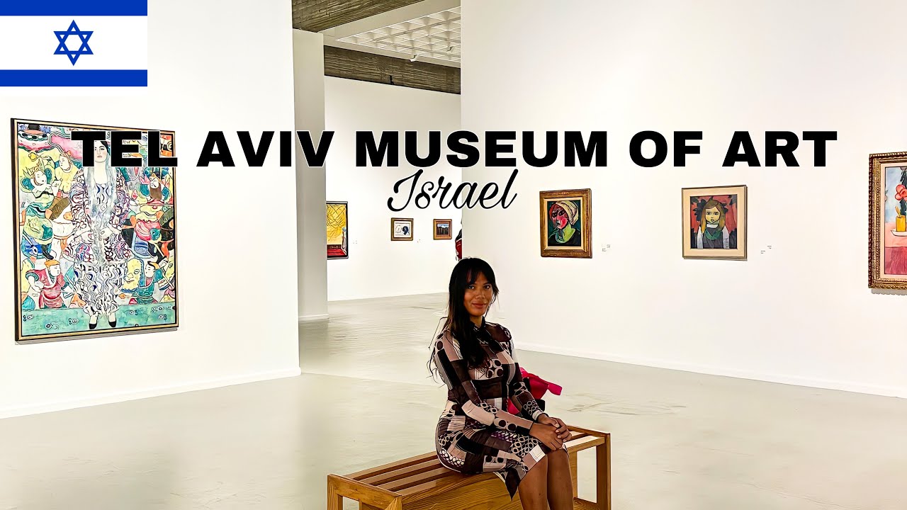 Visiting the Tel Aviv Museum of Art in Israel - 4K