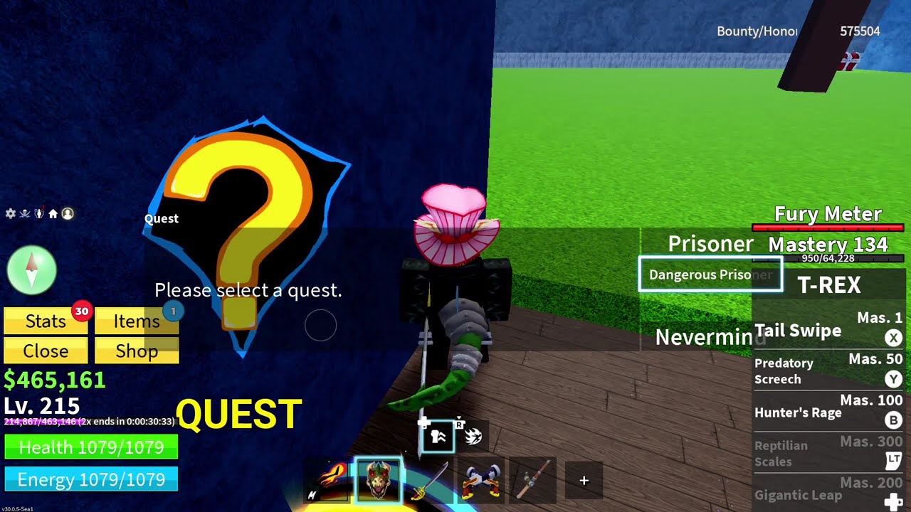 Blox fruits 200-2nd sea pt 1