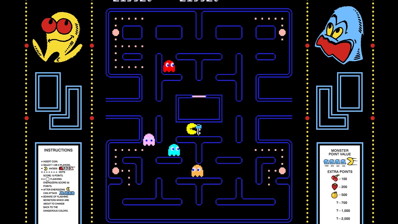 Pacman 3rd Key pattern  MAME - Full 1440p60 HD