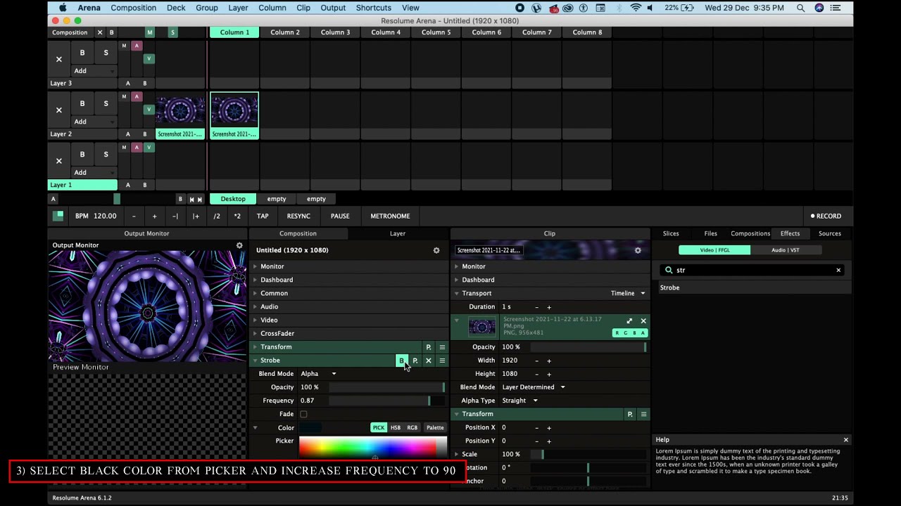 Learn How to Map Strobe & Colorize Effect in Laptop/PC Keyboard in Resolume Arena  - Vjing Tutorial