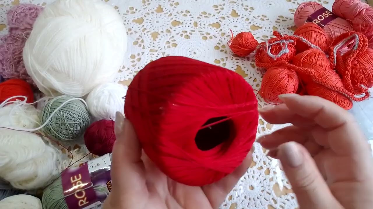 🧶💖☕🍬с балкона свалился пакет с пряжей 🧶🧶🧶😱😁