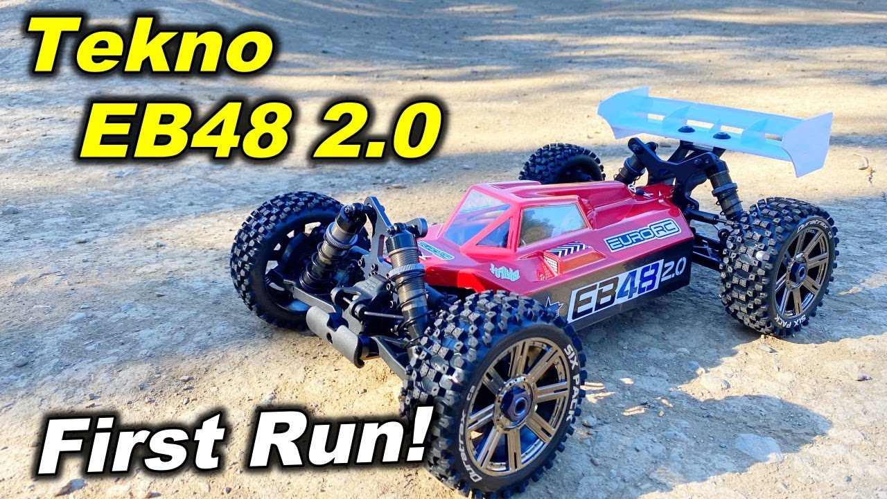 Tekno EB48 2.0 First Run! - Best RC 1/8 race buggy basher race kit