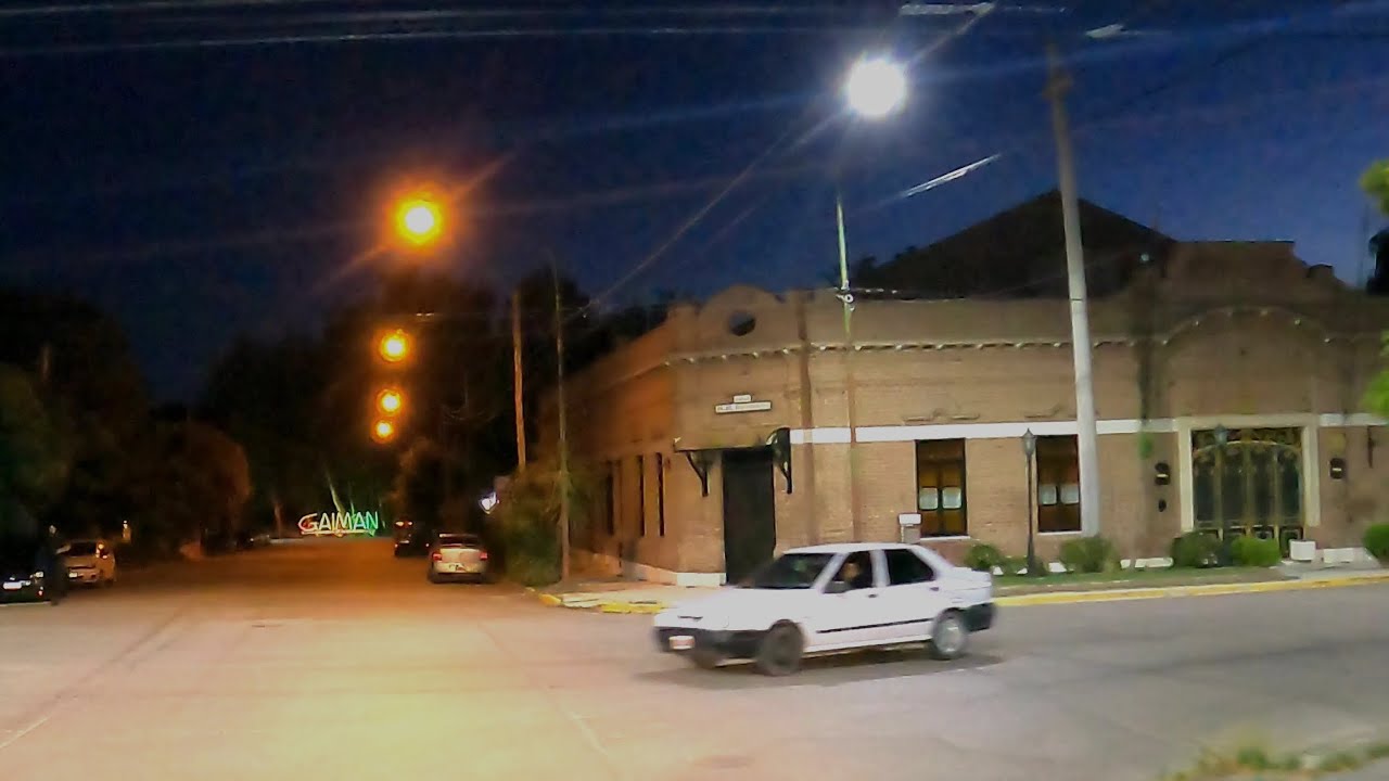 【4K】La CIUDAD DE GAIMAN de noche #Driving desde la RN 25 sin cortes - CHUBUT - Patagonia ARGENTINA