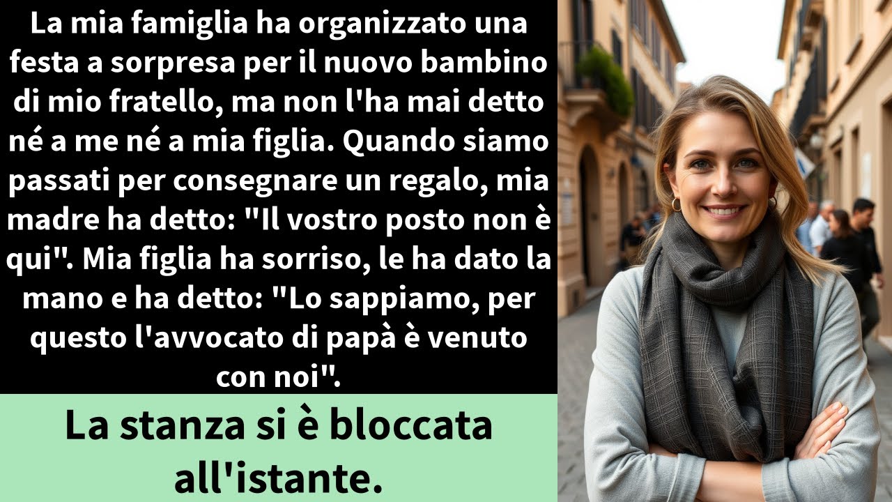 La mia famiglia ha organizzato una festa a sorpresa per il nuovo bambino di mio fratello,