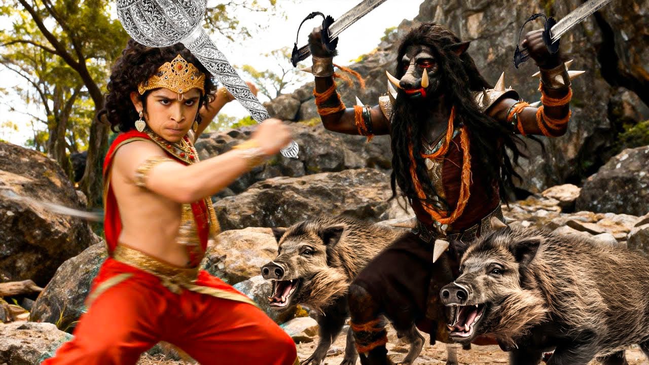 बाल मारुती ने कर्नासुर से किया शक्ति संग्राम || Sankat Mochan Mahabali Hanuman || #hanuman
