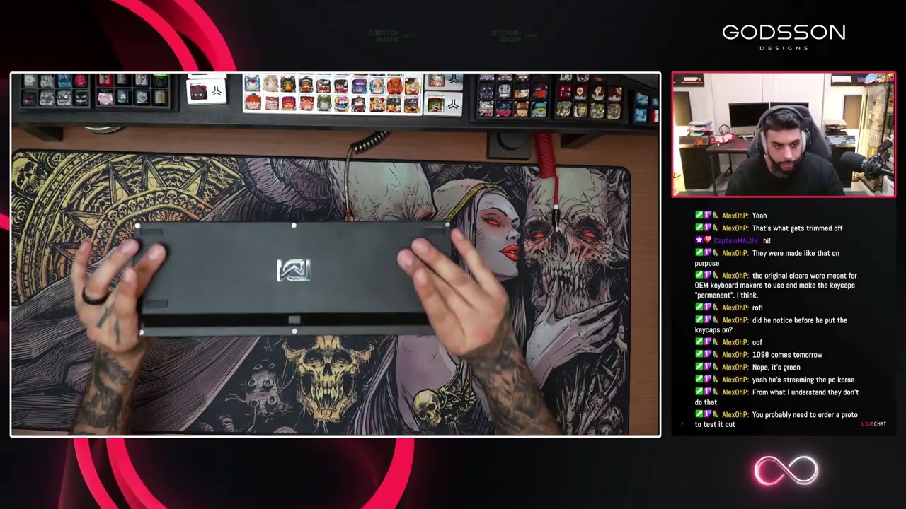 GODSSON - NRD Kaze Commission Mechanical Keyboard Build | !build !discord
