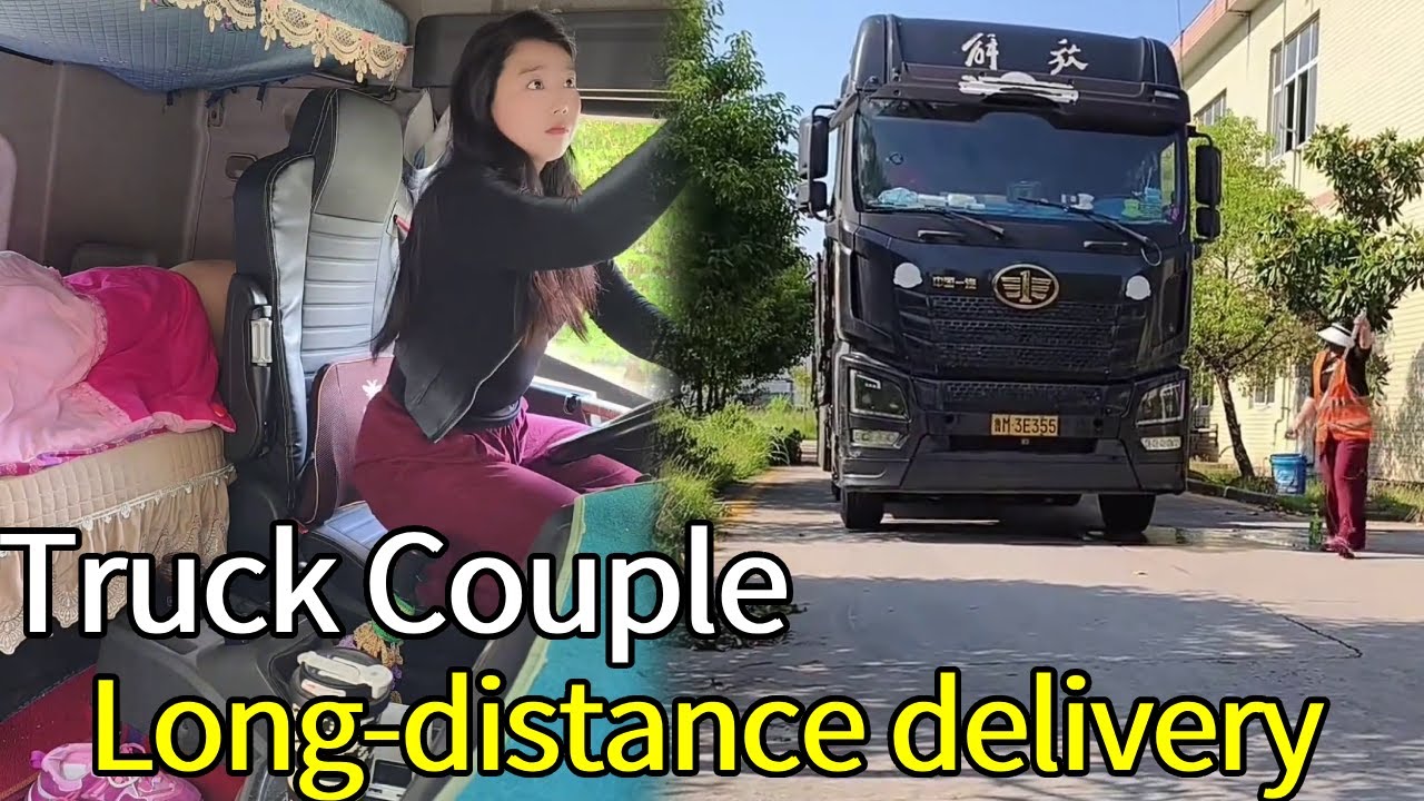 A New Day On The Road: Truck Couple Starts Early To Hit The Highway For A Long Delivery