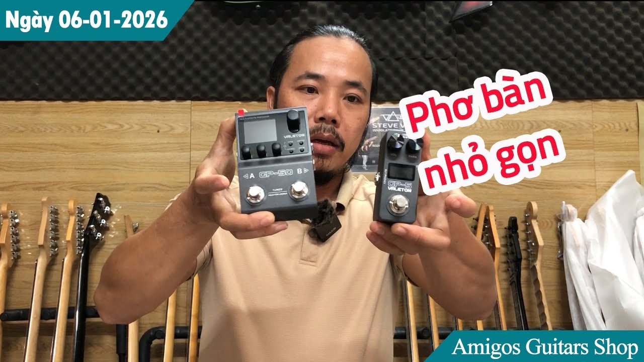 Phơ bàn Valeton nhỏ gọn cho guitar, giá cực tốt | Ngày 06-01-2026 | Amigos Guitars Shop