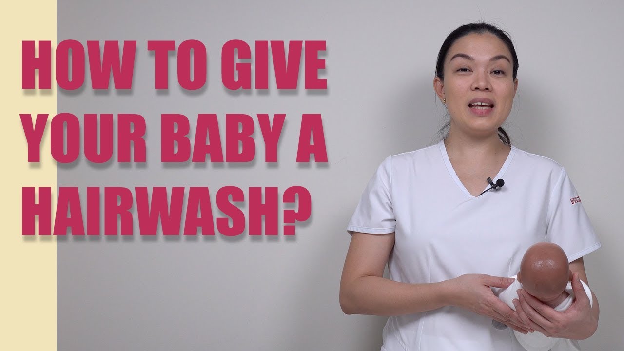4 Step Newborn Baby Hair Wash Technique