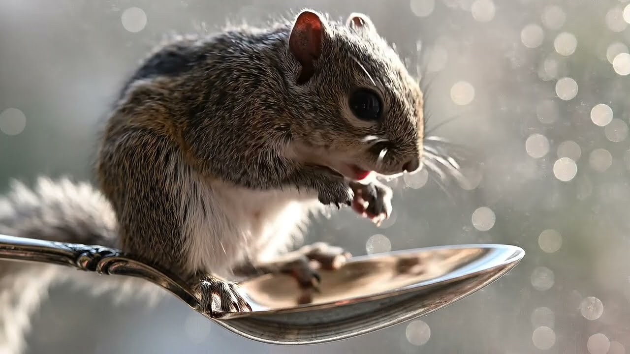 The Tinyest Squirrel’s Adorable Day