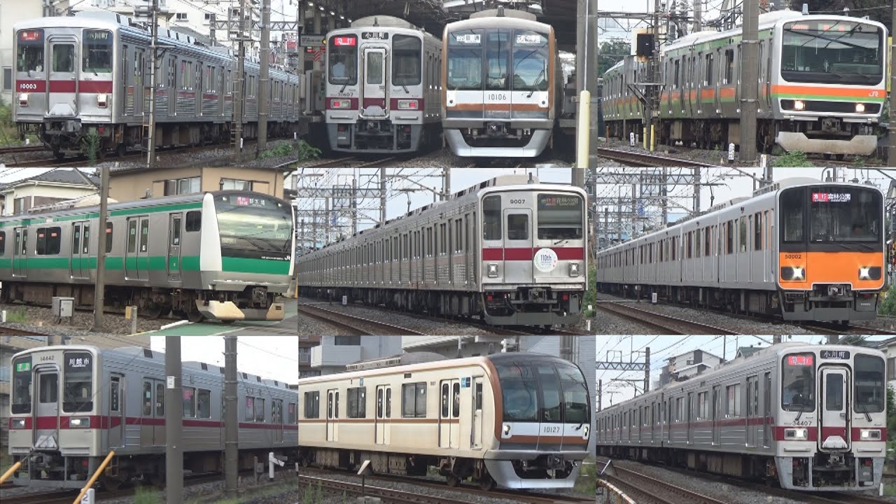 東武東上線＆JR川越線 東第153踏切･菅原踏切 走行シーン集 2024.08.14