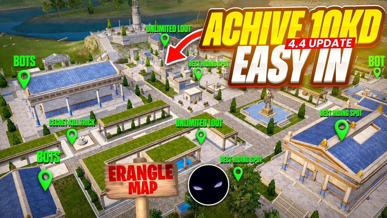 Get 10KD EASY in BGMI 4.4 Update | BOT location ✅ | Free Kill Method 