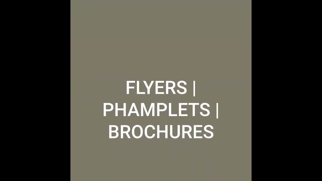 SINGLE COLOUR PHAMPLETS