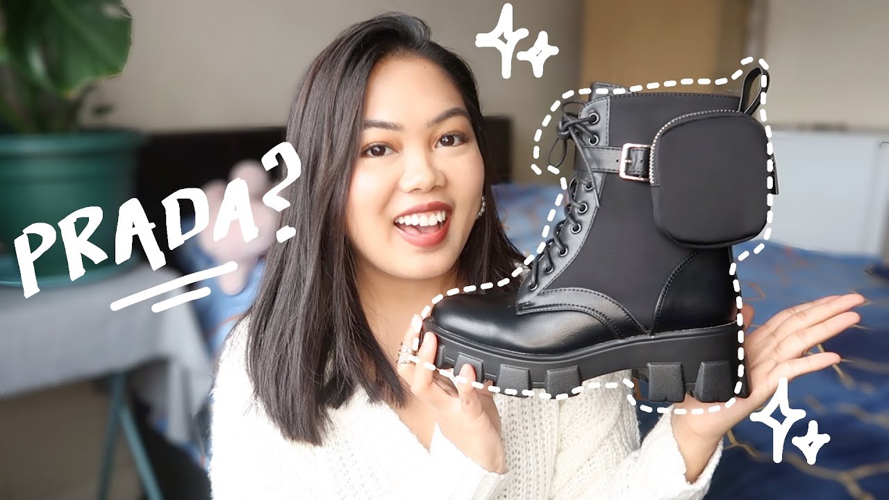 PRADA COMBAT BOOTS *dupe*
