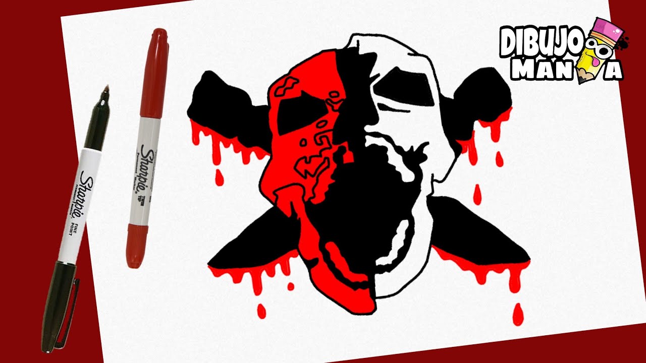 COMO DIBUJAR A DEADSHOOT DE FREE FIRE | how to draw deadshoot free fire