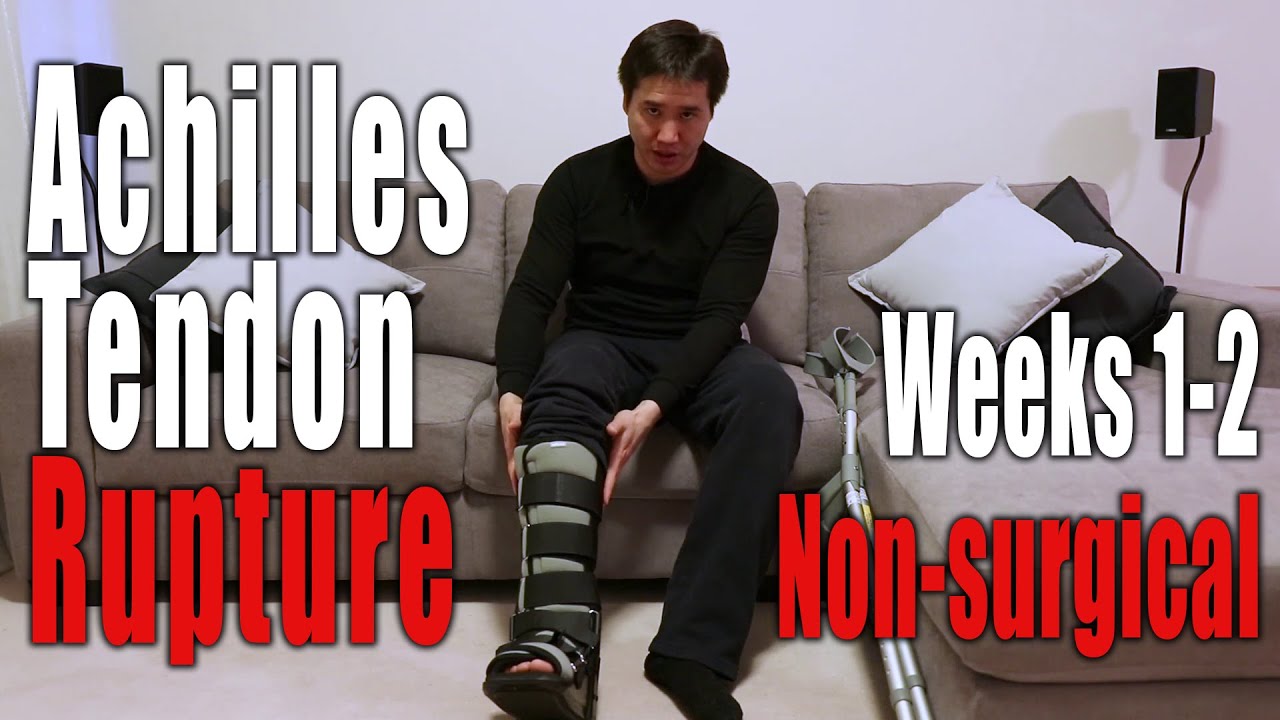 Achilles Tendon Rupture, Non-Surgical Recovery | Weeks 1-2: Day 8, Initial Adjustment