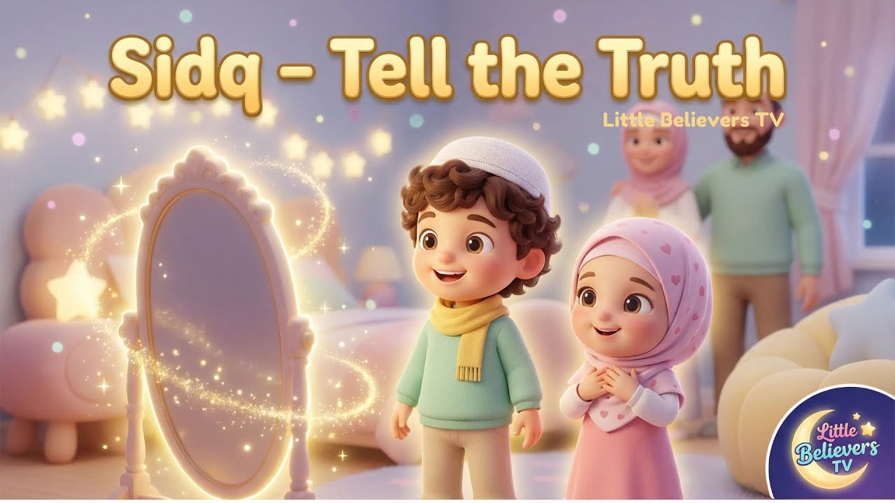 🪞 Sidq (Truthfulness) for Kids 🪞 | Islamic Values Cartoon | Little Believers TV