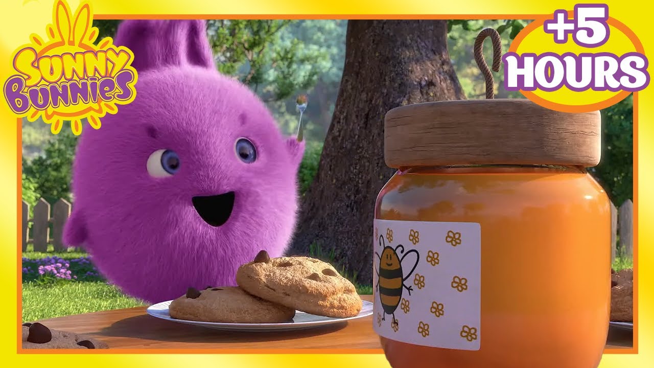 Big Boo eats ALL of the honey! | Over 5 hours of Full Sunny Bunnies Episodes!