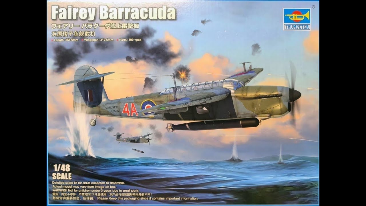 Fairey Barracuda : Trumpeter : 1/48 Scale Model : In Box Review