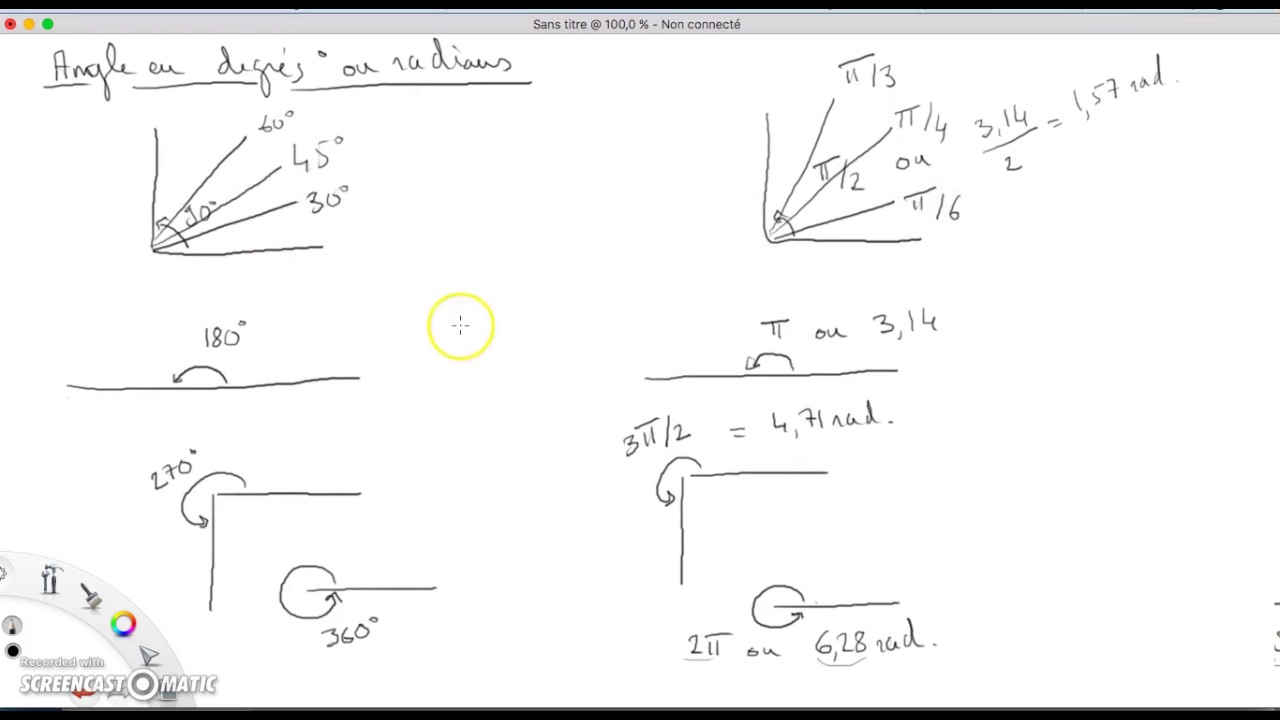 Conversion angles