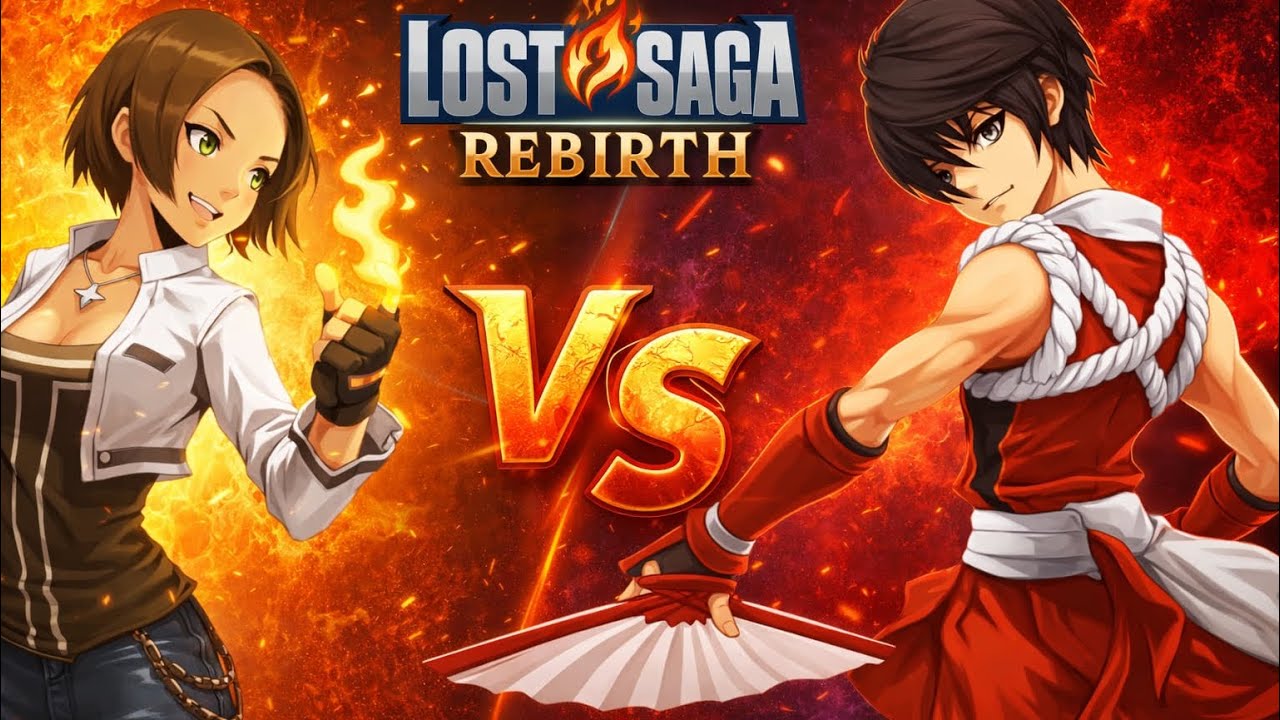 Lost Saga Rebirth 1v1: Kyo Kusanagi Vs Mai Shiranui #lostsaga 