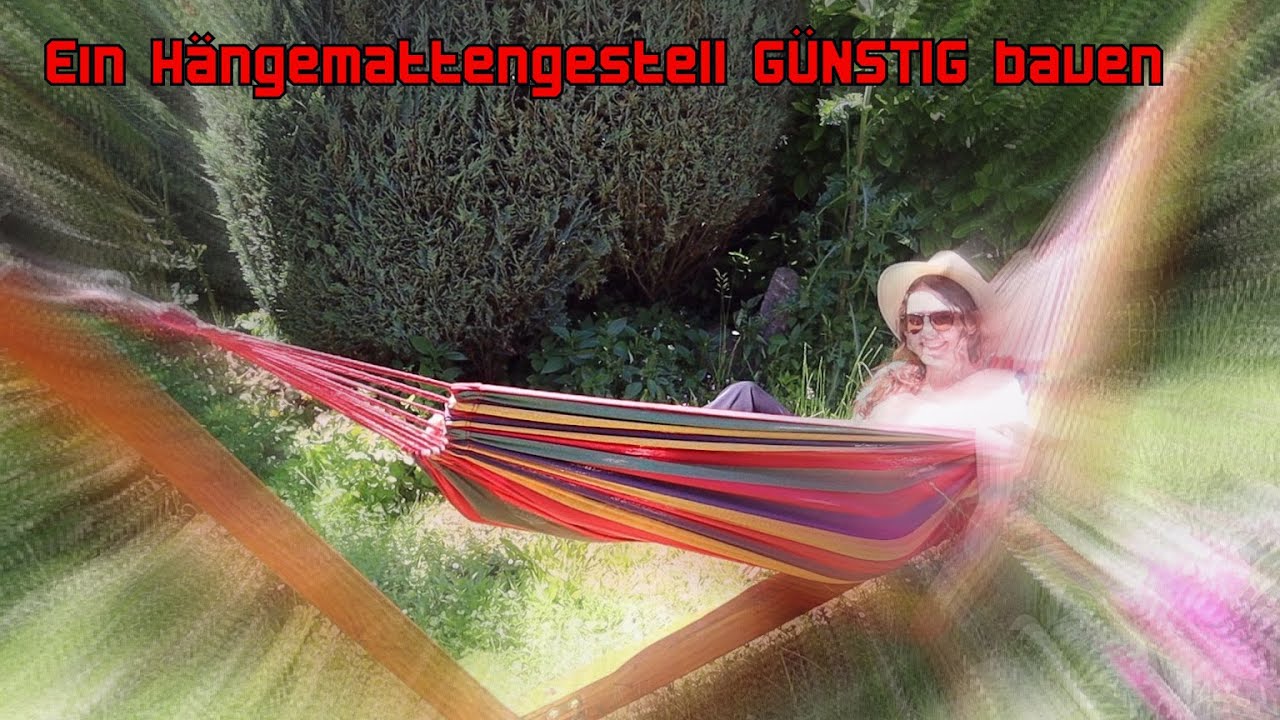 Hängemattengestell für den Garten bauen -Die Holzwurm AG