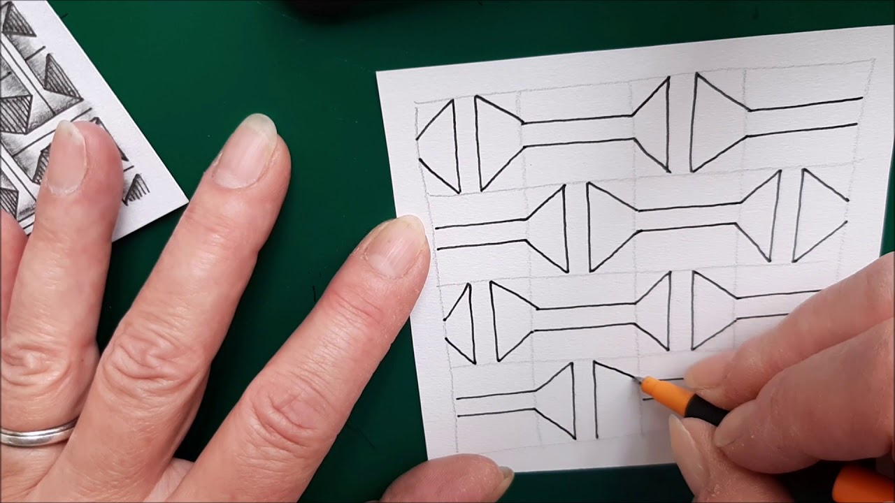 How to draw pattern Rotan