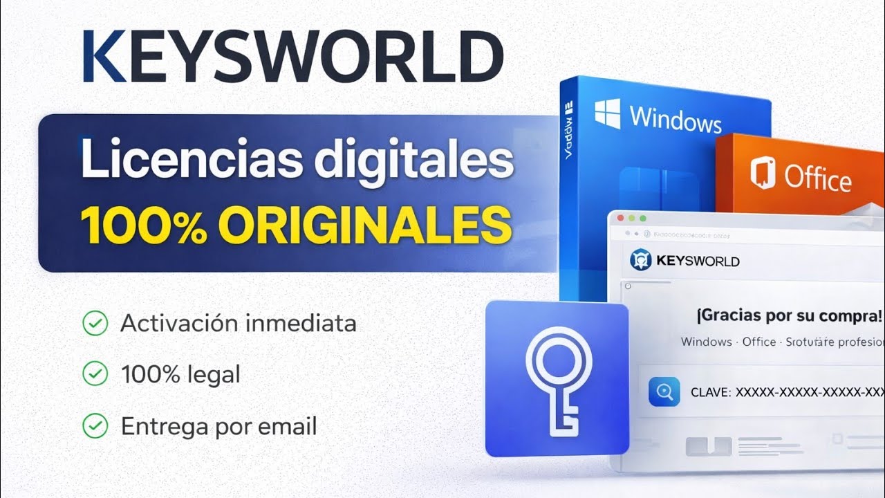 🌍KEYSWORLD🌍Tu Nueva Web de Referencia para Licencias Digitales ORIGINALES🌍