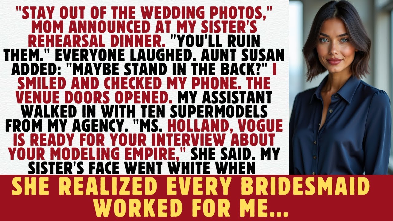 Mom Mocked Me at Sister’s Rehearsal — Then My Modeling Agency Team Showed Up