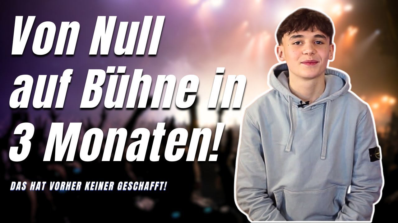 Blutiger Anfänger → Nach 3 Monaten live auf der Bühne! 🔥