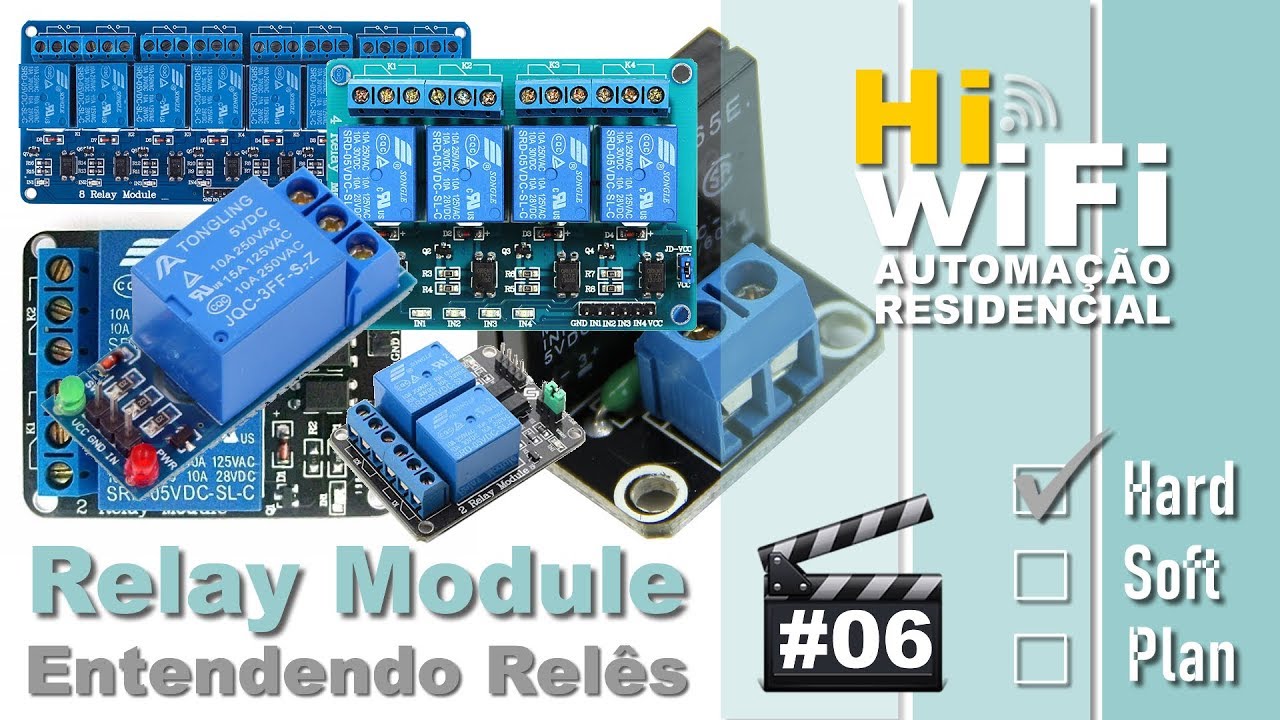 Entendendo os Módulos Relê - 8, 4, 2 e 1 relay modules, 12V e 5V - Automação Residencial 06