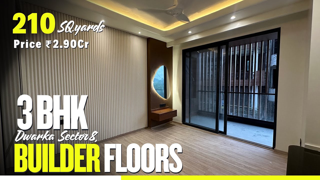 3 BHK ✅ Builder Floor in Dwarka [ 210sq.yards ] Dwarka Sector 8, 3 BHK Luxury Builder Floor For Sale