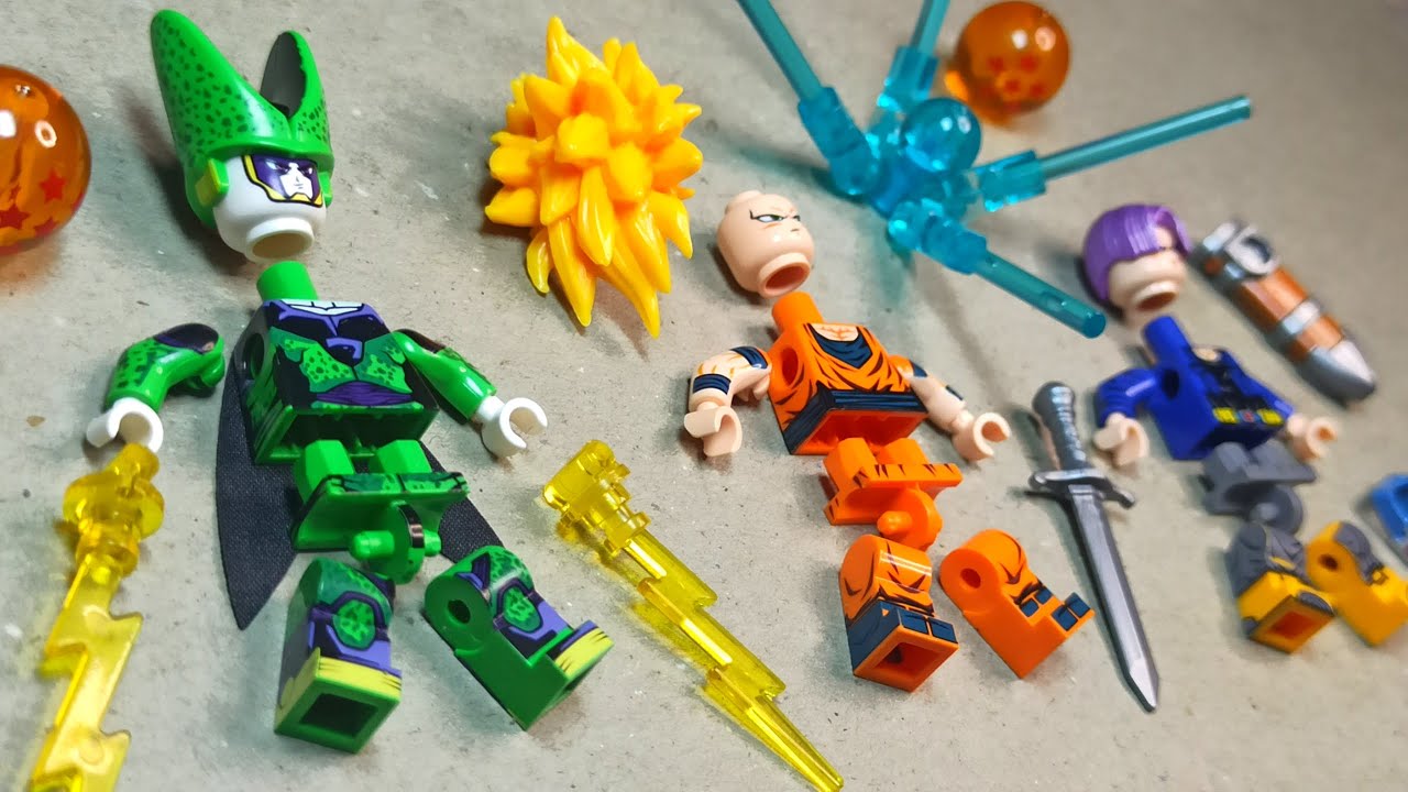 lego dragon ball | lego Goku super saiyan 3 | lego trunks and cell | minifigures lego unofficial