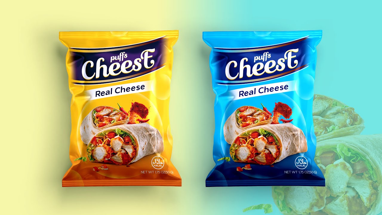 Product Packaging Design In Adobe Photoshop || Chips Packaging