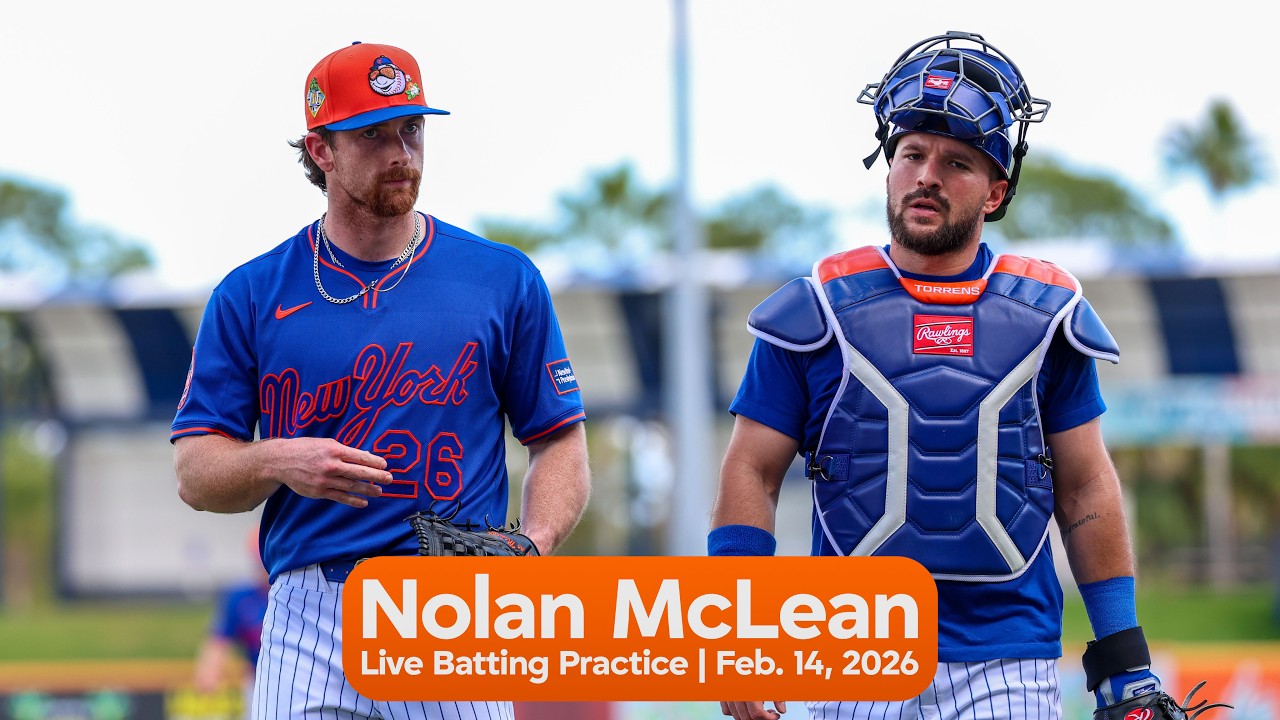 Nolan McLean Throws Live Batting Practice