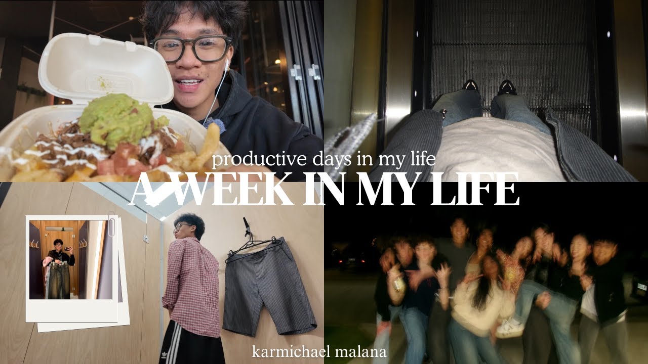 A WEEK IN MY LIFE | productive days in my life | cleaned my room, eating, hang out w/ friends & work