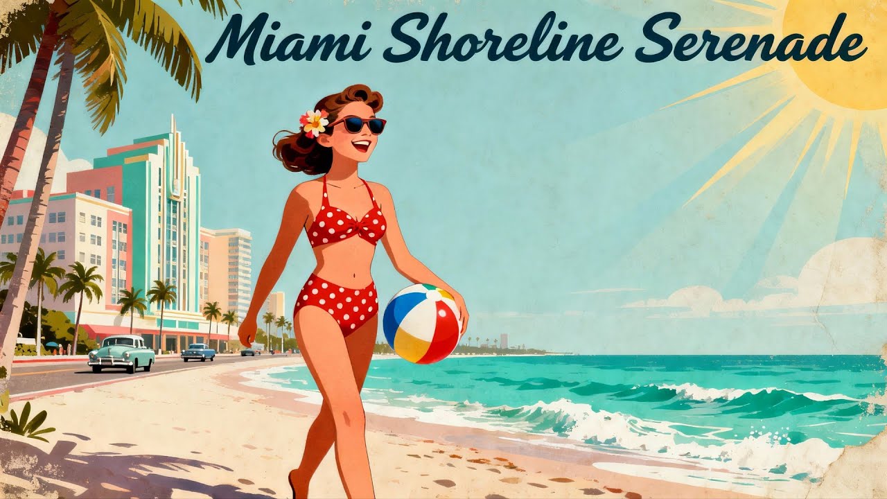 Classic 50s Rock ’n’ Roll Party! –🔥 Turn It Up! “Miami Shoreline Serenade” 🎉🎸